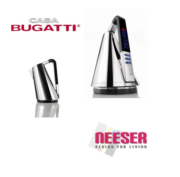 Bugatti Vera design Wasserkocher 1,7 Liter in  Edelstahl