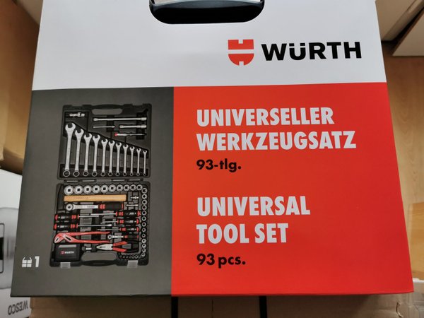 Würth Profi-Werkzeugkoffer 93 tlg. Zebra 096593120 Portofrei