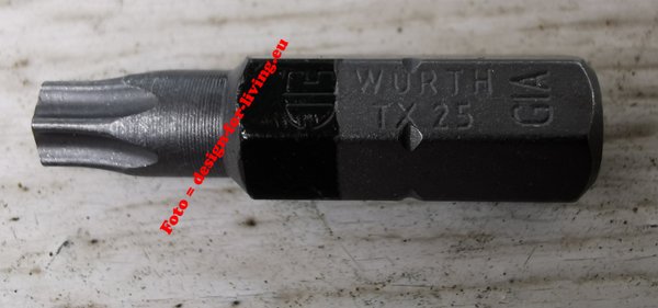 1 Stück WÜRTH Bit Torx TX 25 *06143125