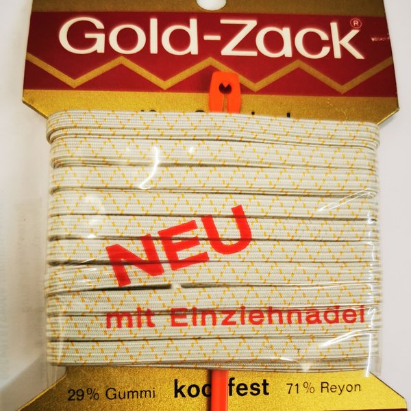 Gold-Zack Gummiband, Hosengummi SONDERPOSTEN